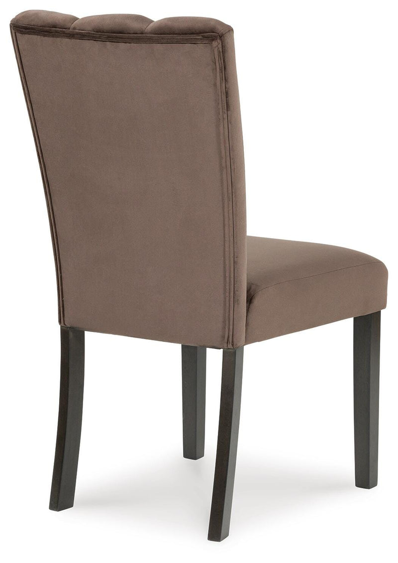 Jeshina Dark Brown Dining Table and 6 Chairs - PCD581D5