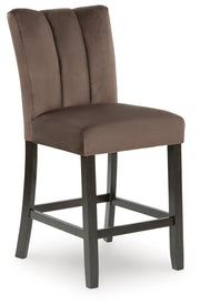 Jeshina Mocha Counter Height Barstool (Set of 2) - PCD581-124X2