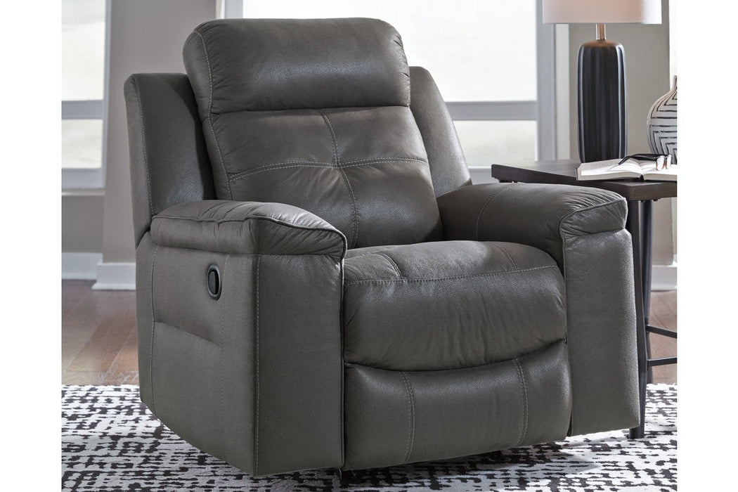 Jesolo Dark Gray Recliner - Gate FurnitureRecliner