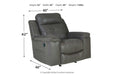 Jesolo Dark Gray Recliner - Gate FurnitureRecliner