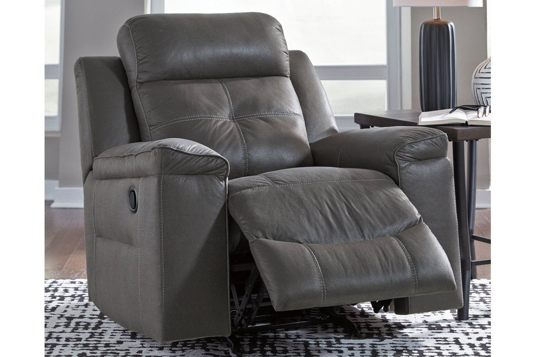 Jesolo Dark Gray Recliner - Gate FurnitureRecliner