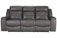Jesolo Dark Gray Reclining Sofa - Gate FurnitureReclining Sofa