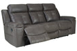 Jesolo Dark Gray Reclining Sofa - Gate FurnitureReclining Sofa