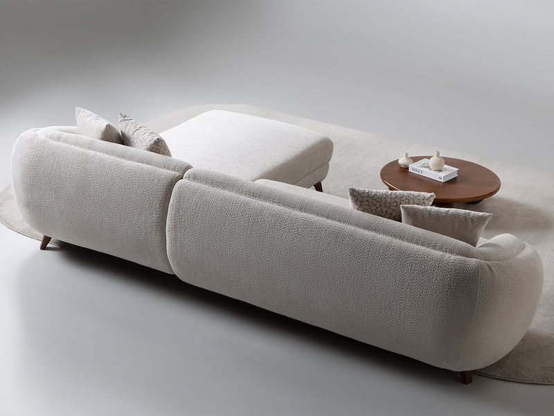 Jesse Sectional Sofa - Cream in Cream - 200-ST-JES-İSTANBUL01-CRE-S