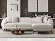 Jesse Sectional Sofa - Cream in Cream - 200-ST-JES-İSTANBUL01-CRE-S