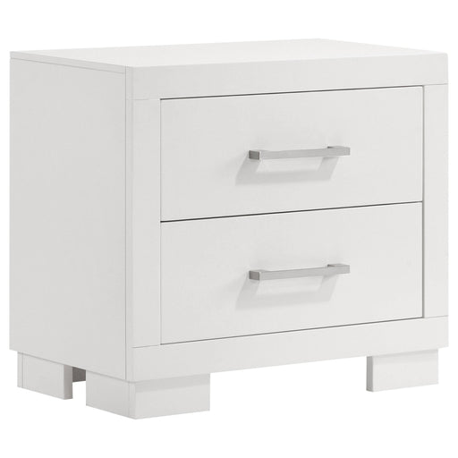 Jessica 2-drawer Nightstand Snow White - 202992