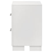 Jessica 2-drawer Nightstand Snow White - 202992