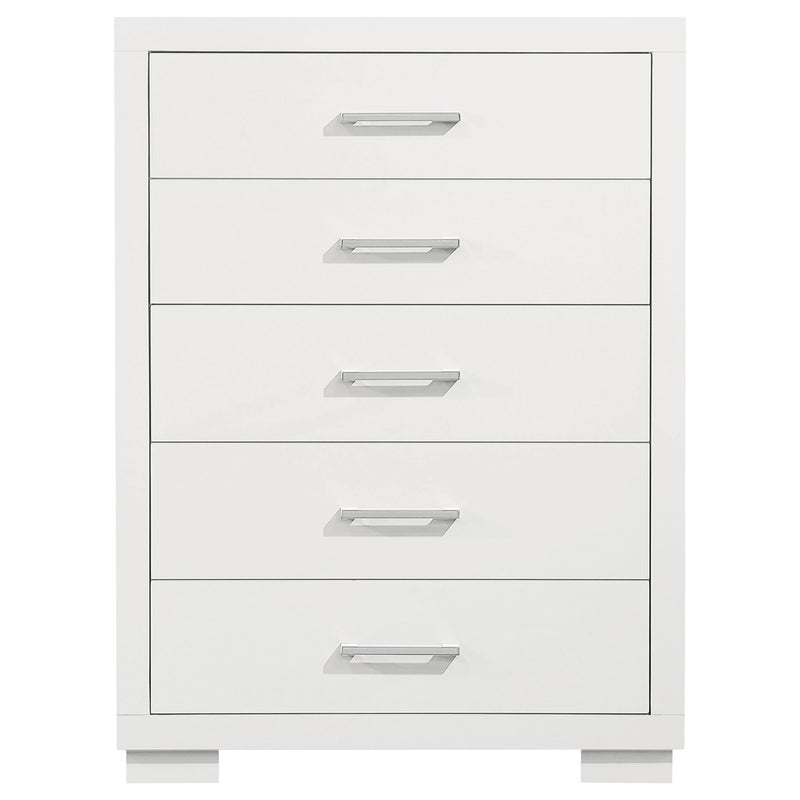 Jessica 5-drawer Bedroom Chest Snow White - 202995