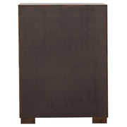 Jessica 5-piece California King Bedroom Set Cappuccino - 200719KW-S5