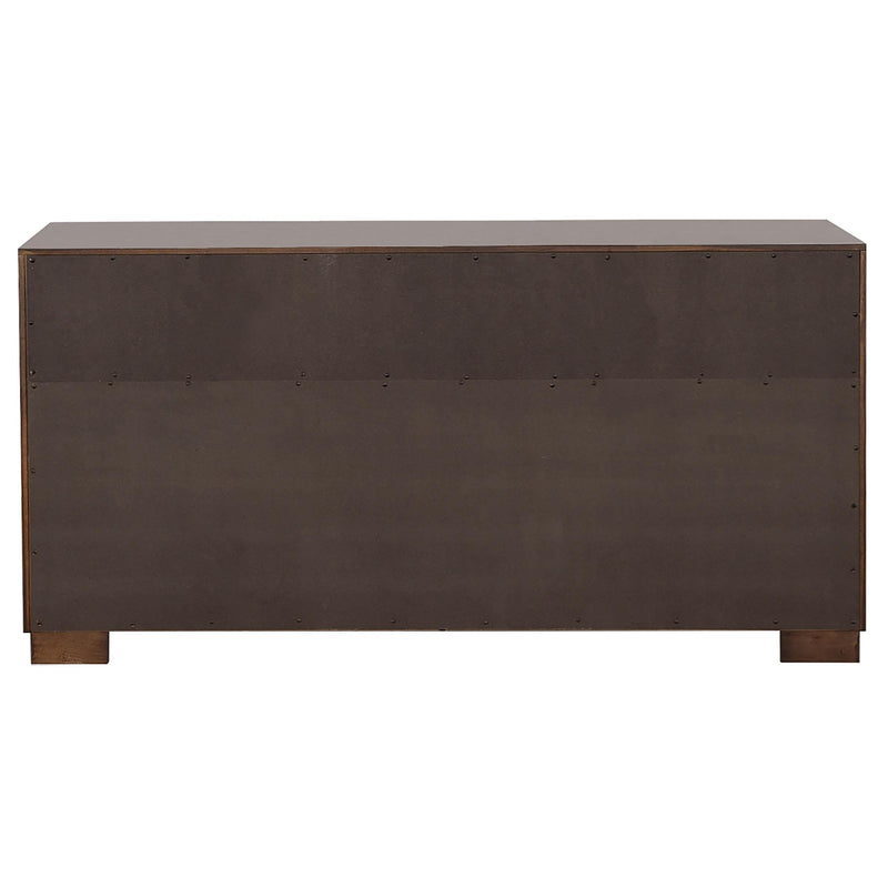 Jessica 5-piece Eastern King LED Bedroom Set Cappuccino - 200711KE-S5