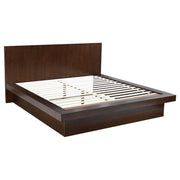 Jessica 5-piece Eastern King LED Bedroom Set Cappuccino - 200711KE-S5P