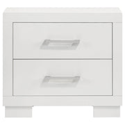 Jessica 5-piece Eastern King LED Bedroom Set Snow White - 202990KE-S5P