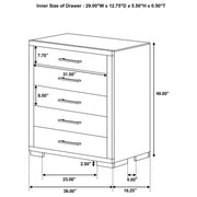Jessica 5-piece Queen LED Bedroom Set Cappuccino - 200711Q-S5
