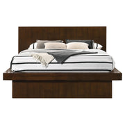 Jessica 5-piece Queen LED Bedroom Set Cappuccino - 200711Q-S5