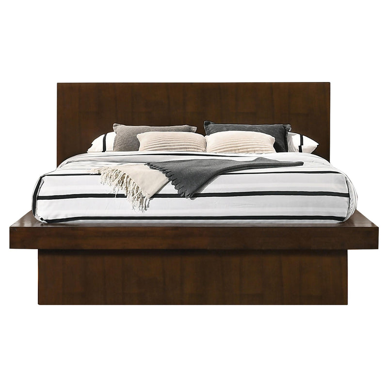 Jessica 5-piece Queen LED Bedroom Set Cappuccino - 200711Q-S5