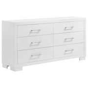 Jessica 5-piece Queen LED Bedroom Set Snow White - 202990Q-S5