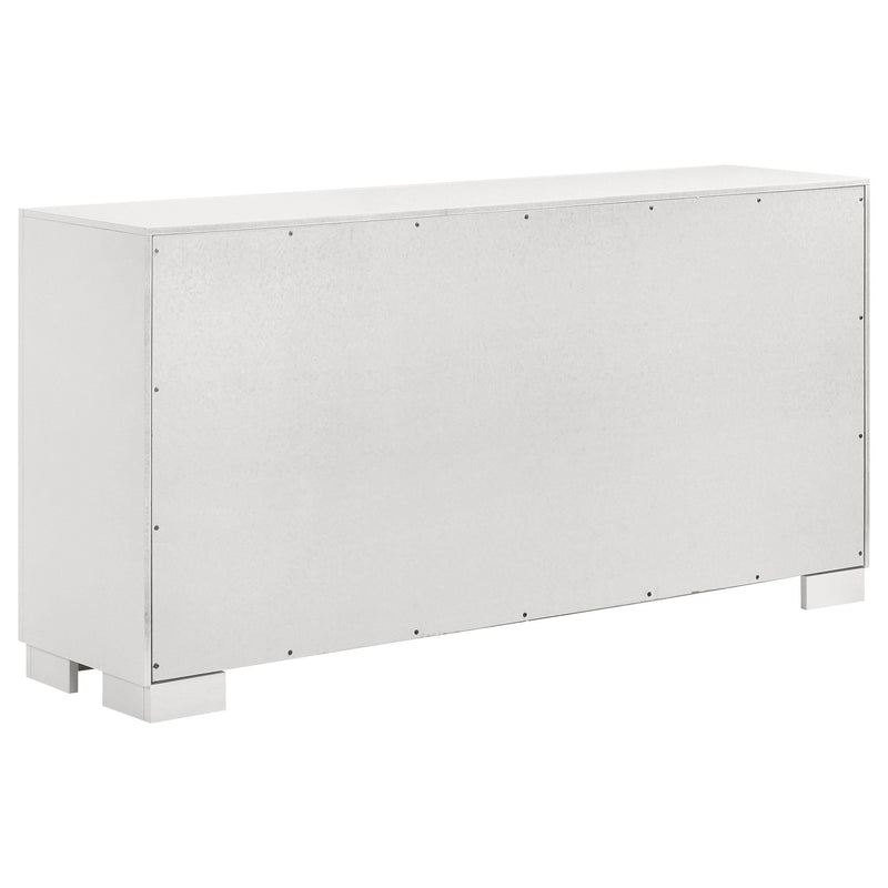 Jessica 5-piece Queen LED Bedroom Set Snow White - 202990Q-S5