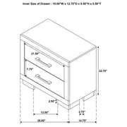 Jessica 5-piece Queen LED Bedroom Set Snow White - 202990Q-S5P