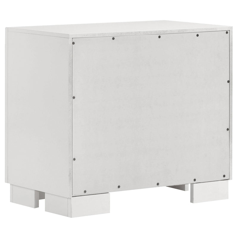 Jessica 5-piece Queen LED Bedroom Set Snow White - 202990Q-S5P
