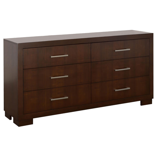 Jessica 6-drawer Dresser Cappuccino - 200713