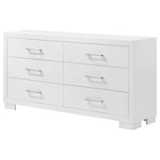 Jessica 6-drawer Dresser Snow White - 202993