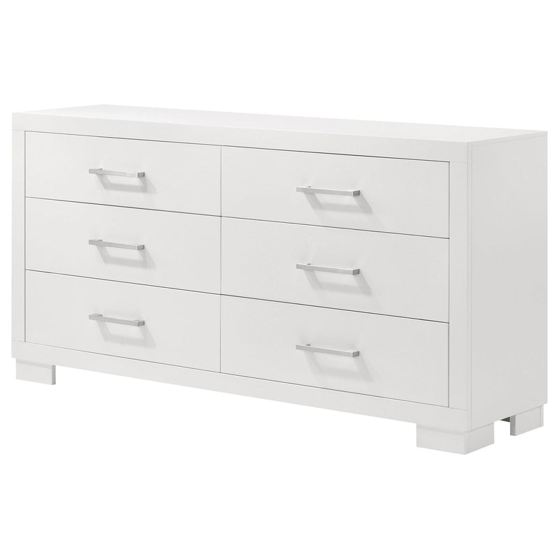 Jessica 6-drawer Dresser Snow White - 202993