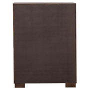 Jessica 6-piece Eastern King LED Bedroom Set Cappuccino - 200711KE-S6P