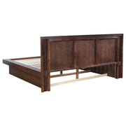Jessica 6-piece Eastern King LED Bedroom Set Cappuccino - 200711KE-S6P