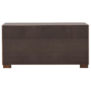 Jessica 6-piece Eastern King LED Bedroom Set Cappuccino - 200711KE-S6P