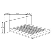Jessica 6-piece Queen LED Bedroom Set Cappuccino - 200711Q-S6P