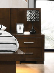 Jessica 6-piece Queen LED Bedroom Set Cappuccino - 200711Q-S6P