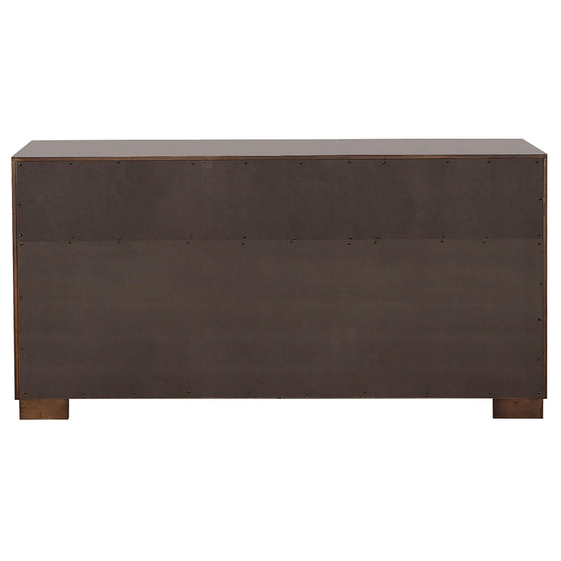 Jessica 6-piece Queen LED Bedroom Set Cappuccino - 200711Q-S6P