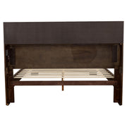 Jessica Eastern King LED Storage Bookcase Bed Cappuccino - 200719KE