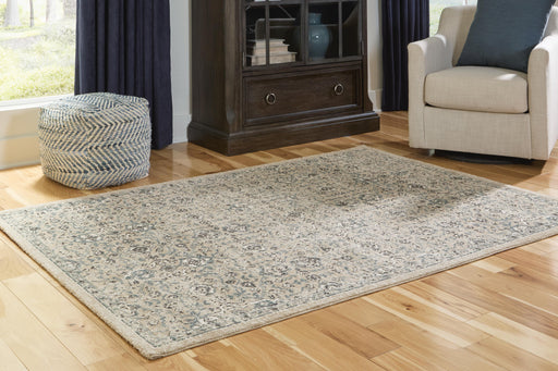 Jessmen Beige/Blue/Ivory Medium Rug - R408752