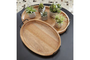 Jocelyne Brown/Black Tray (Set of 2) - Lara FurnitureTray