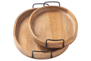 Jocelyne Brown/Black Tray (Set of 2) - Lara FurnitureTray