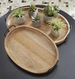 Jocelyne Brown/Black Tray (Set of 2) - Lara FurnitureTray