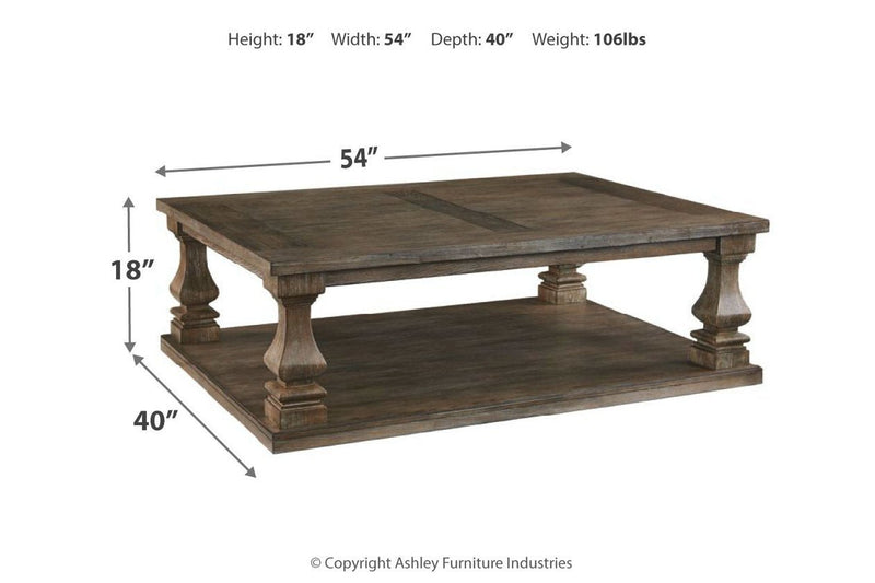 Johnelle Gray Coffee Table - Lara FurnitureCoffee Table