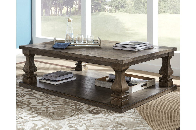 Johnelle Gray Coffee Table - Lara FurnitureCoffee Table