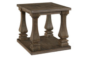 Johnelle Gray End Table - Lara FurnitureEnd Table