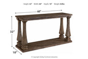 Johnelle Gray Sofa Table - Lara FurnitureSofa Table