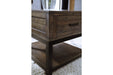 Johurst Grayish Brown End Table - Gate FurnitureEnd Table