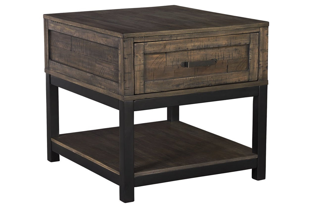 Johurst Grayish Brown End Table - Gate FurnitureEnd Table