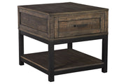 Johurst Grayish Brown End Table - Lara FurnitureEnd Table