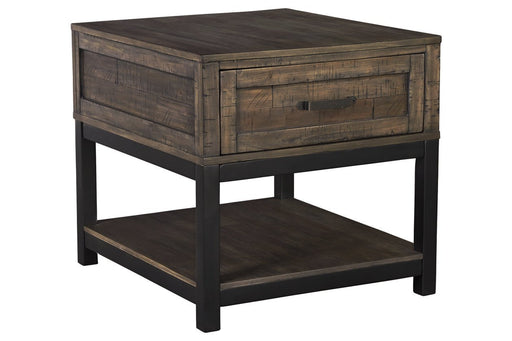 Johurst Grayish Brown End Table - Lara FurnitureEnd Table