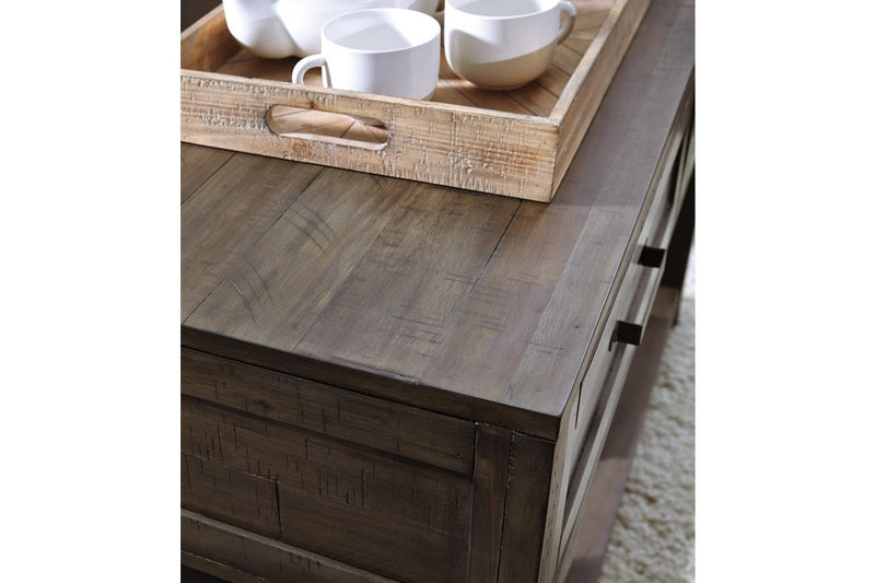 Johurst Grayish Brown Sofa/Console Table - Lara FurnitureSofa Table