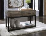 Johurst Grayish Brown Sofa/Console Table - Gate FurnitureSofa Table