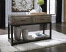 Johurst Grayish Brown Sofa/Console Table - Gate FurnitureSofa Table