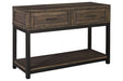 Johurst Grayish Brown Sofa/Console Table - Gate FurnitureSofa Table