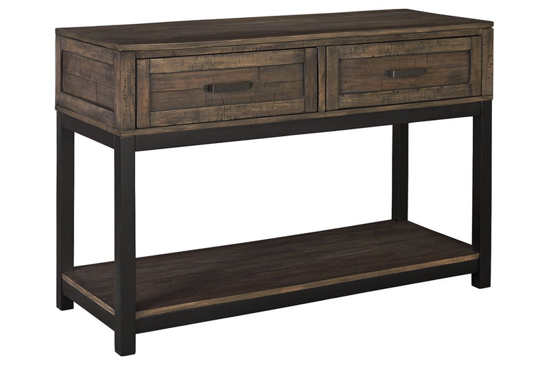 Johurst Grayish Brown Sofa/Console Table - Lara FurnitureSofa Table